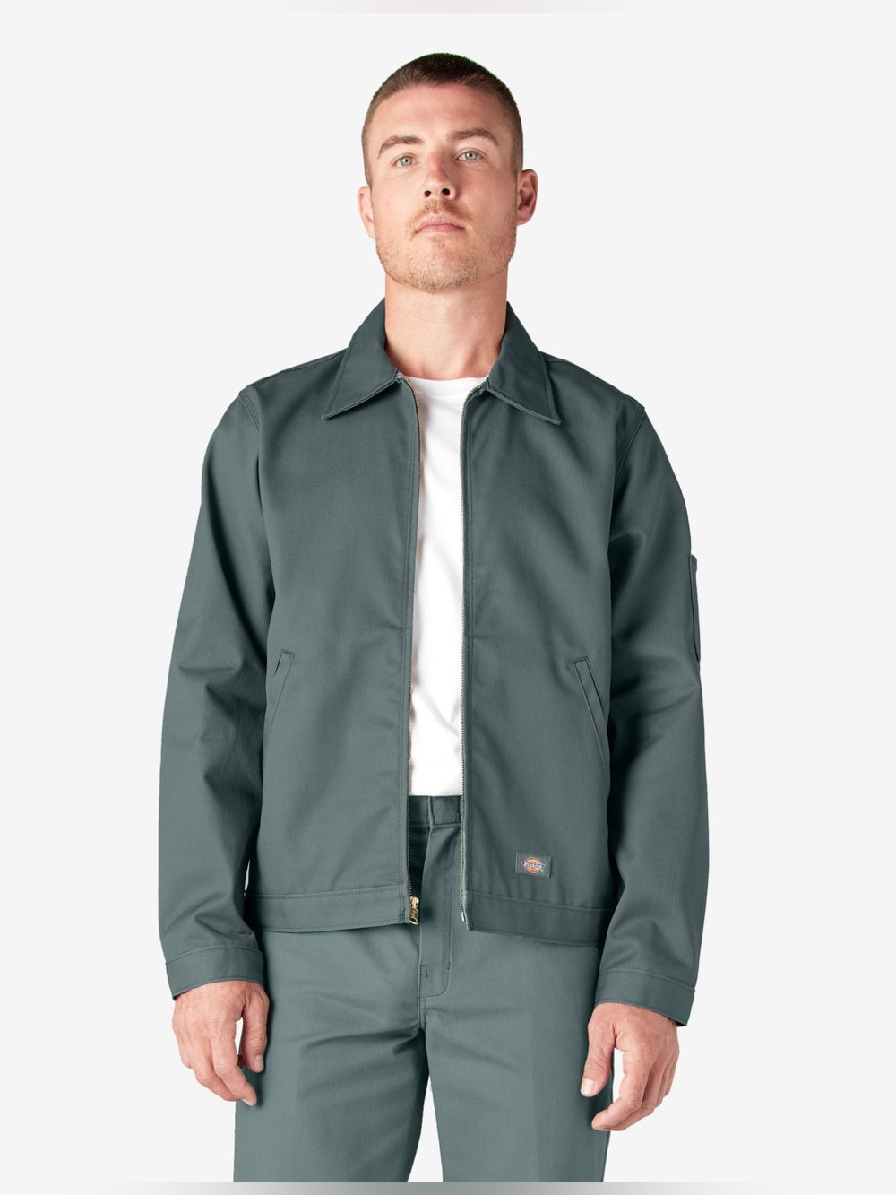 Dickies Men’s Slate Green Bomber-Style Work Jacket